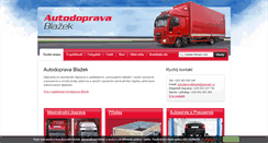 Desktop Screenshot of dopravablazek.cz